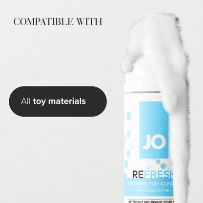 JO Refresh Foaming Toy Cleaner, Gentle Antibacterial Formula, 1.7 Fluid Ounce