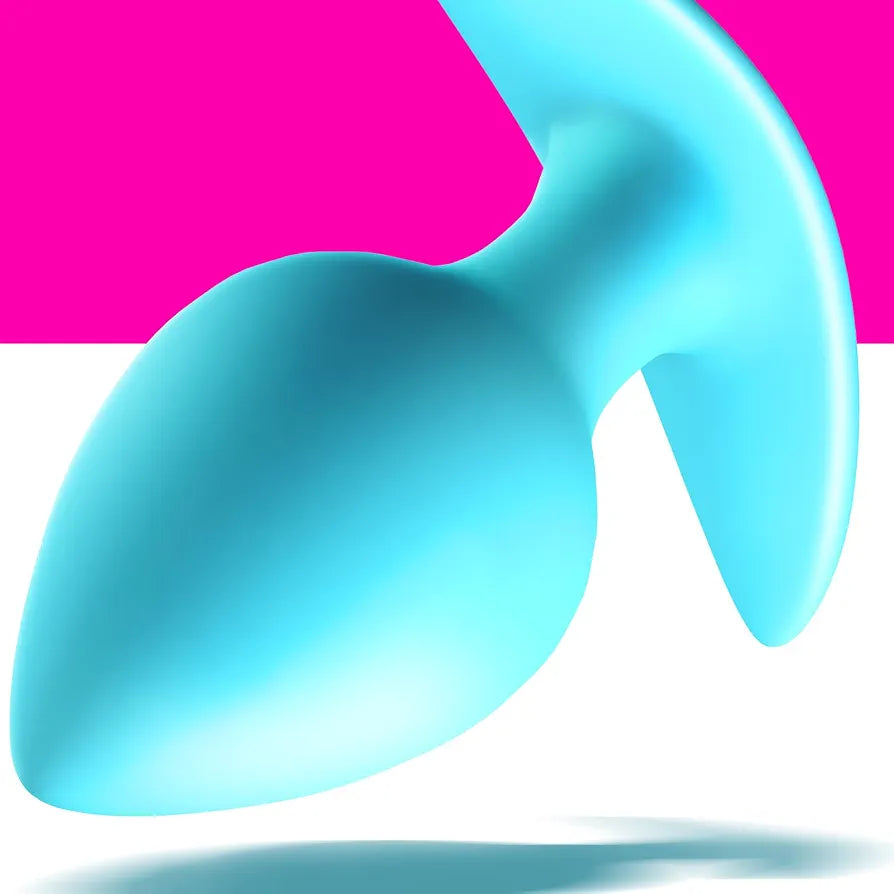 Silicone Prostate Massager and Anal Training Plug with Ergonomic Curved Base