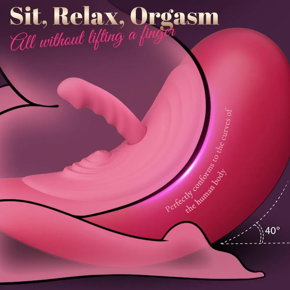 VVD Wireless Remote-Controlled Thrusting Sex Machine with Clitoral Stimulation and Riding Saddle for Women
