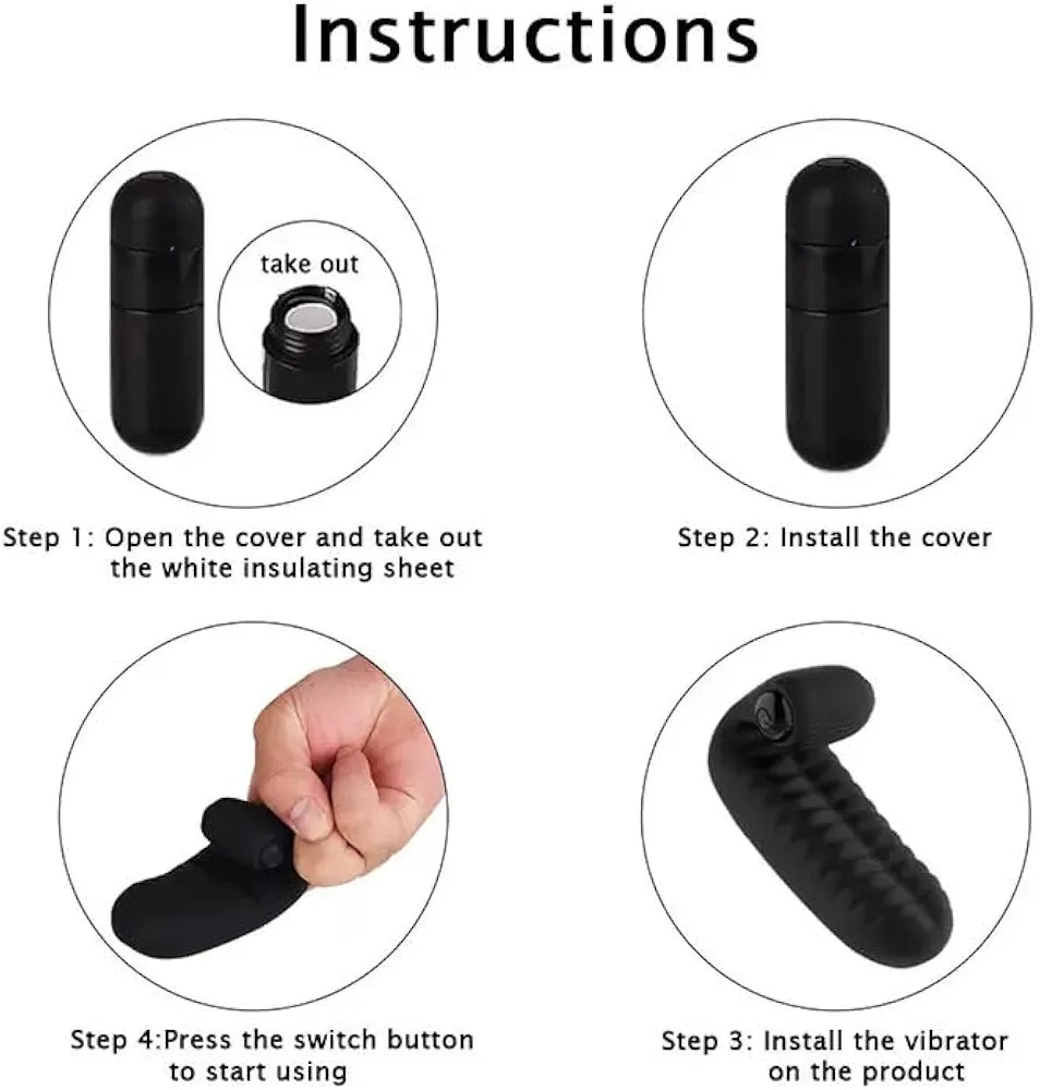 Silicone G-Spot & Clitoral Vibrator with 10 Modes - Compact Pleasure Stimulator