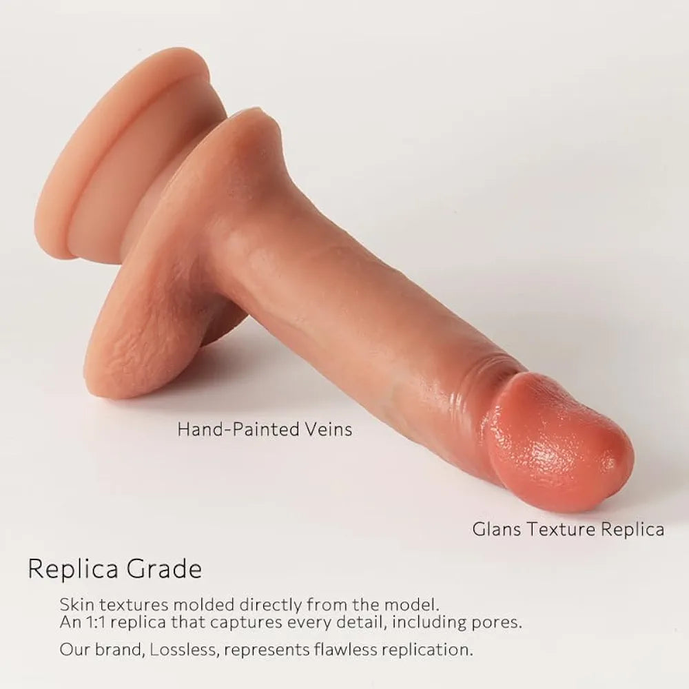 3-Inch Realistic Mini Silicone Dildo for Beginners with Suction Cup