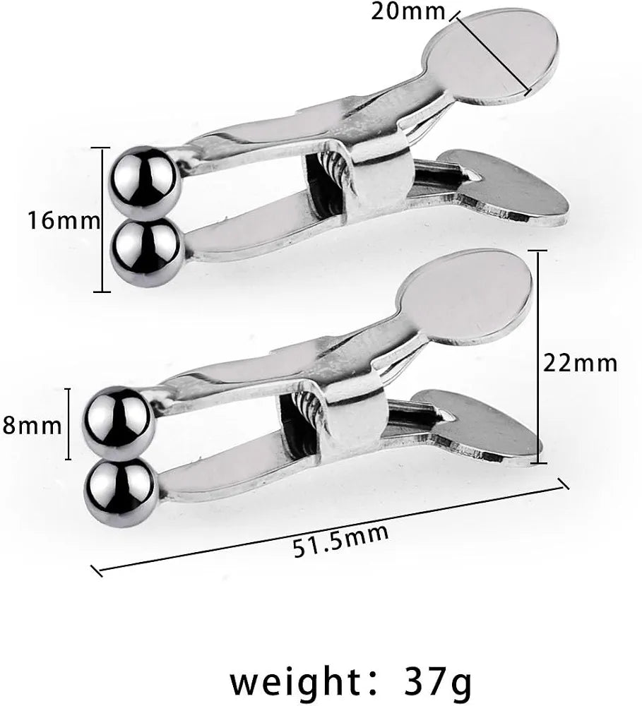 Adjustable Stainless Steel Nipple Clamps with Tension Control