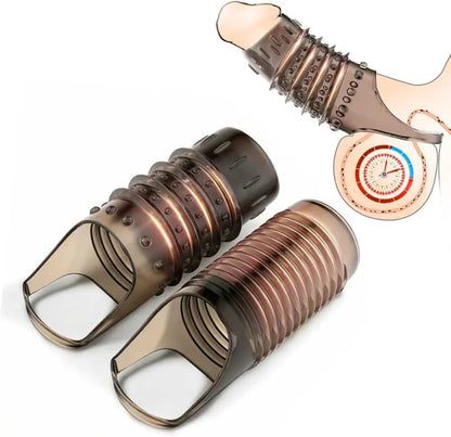 Silicone Penis Ring and Cock Sleeve for Enhanced Performance and Couple Pleasure