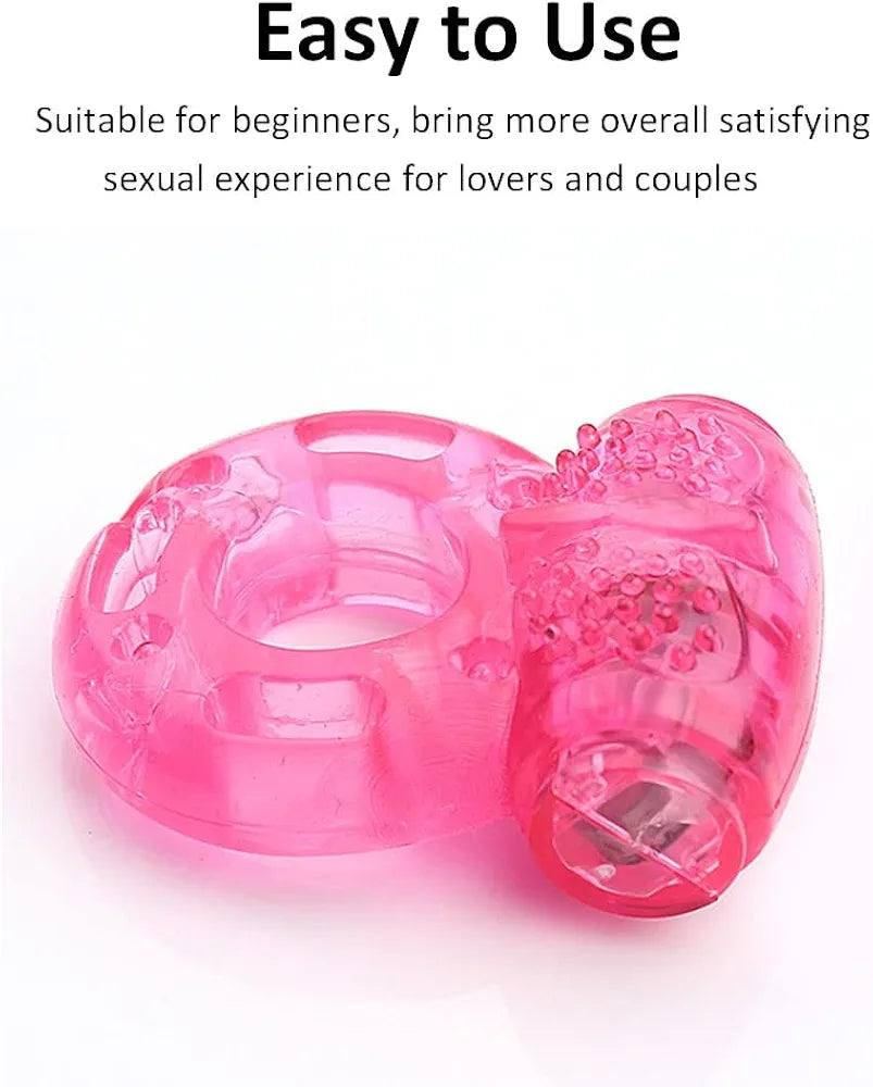 Dual-Action Vibrating Penis and Clitoral Stimulator Ring for Enhanced Performance