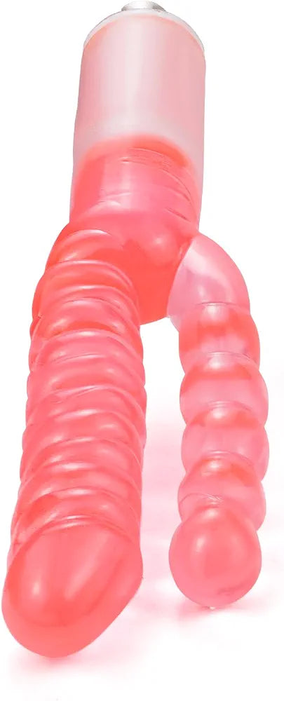 ANNGEOK 22CM Double-Ended Dildo Attachment for Automatic Thrusting Sex Machines with 3XLR Connector