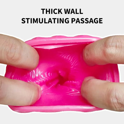 Realistic 4.3-inch Textured Male Masturbator Cup for Desensitization and Ejaculation Delay Training
