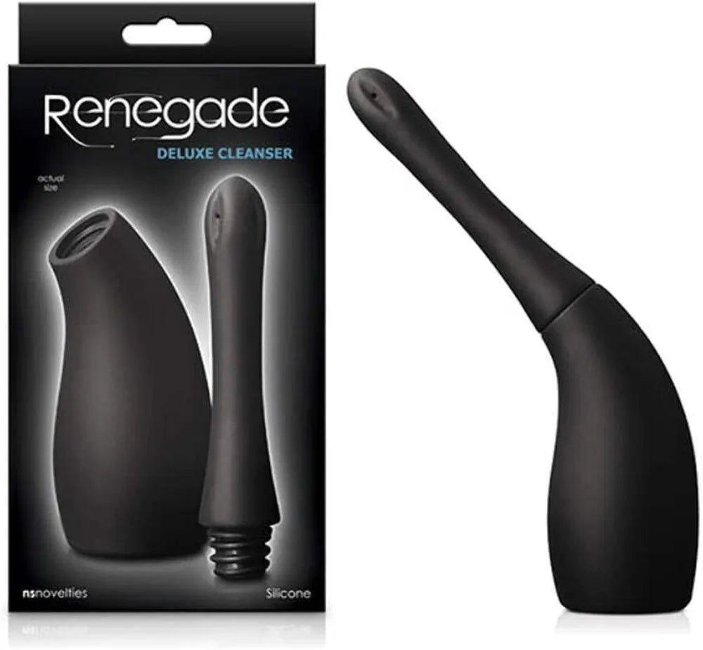 Renegade Deluxe Silicone Anal Cleanser - Black
