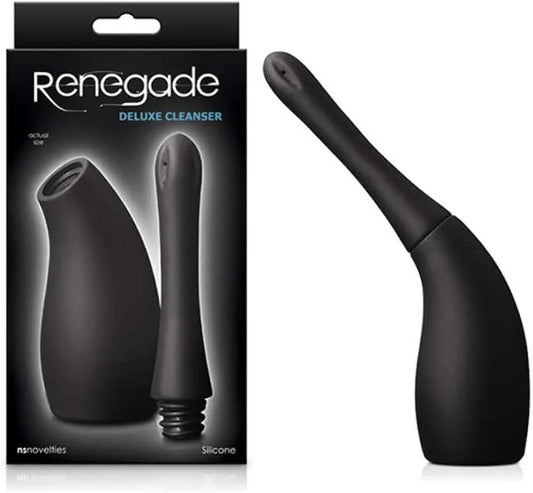 Renegade Deluxe Silicone Anal Cleanser - Black