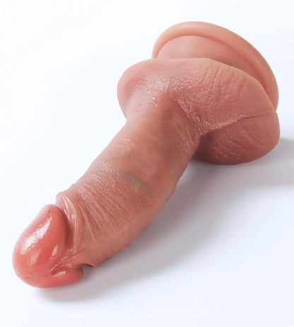 5-Inch Beginner-Friendly Silicone Dildo with Suction Cup Base