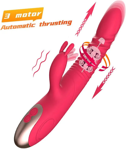 8-Mode Rabbit G-Spot and Clitoral Wand Massager for Couples