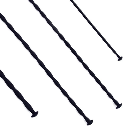 4-Piece Silicone Urethral Sound and Bead Plug Set for Beginners - Flexible and Smooth Dilator Kit for Men