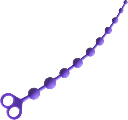 Premium Silicone Anal Beads with Safety Pull Ring for Beginners
