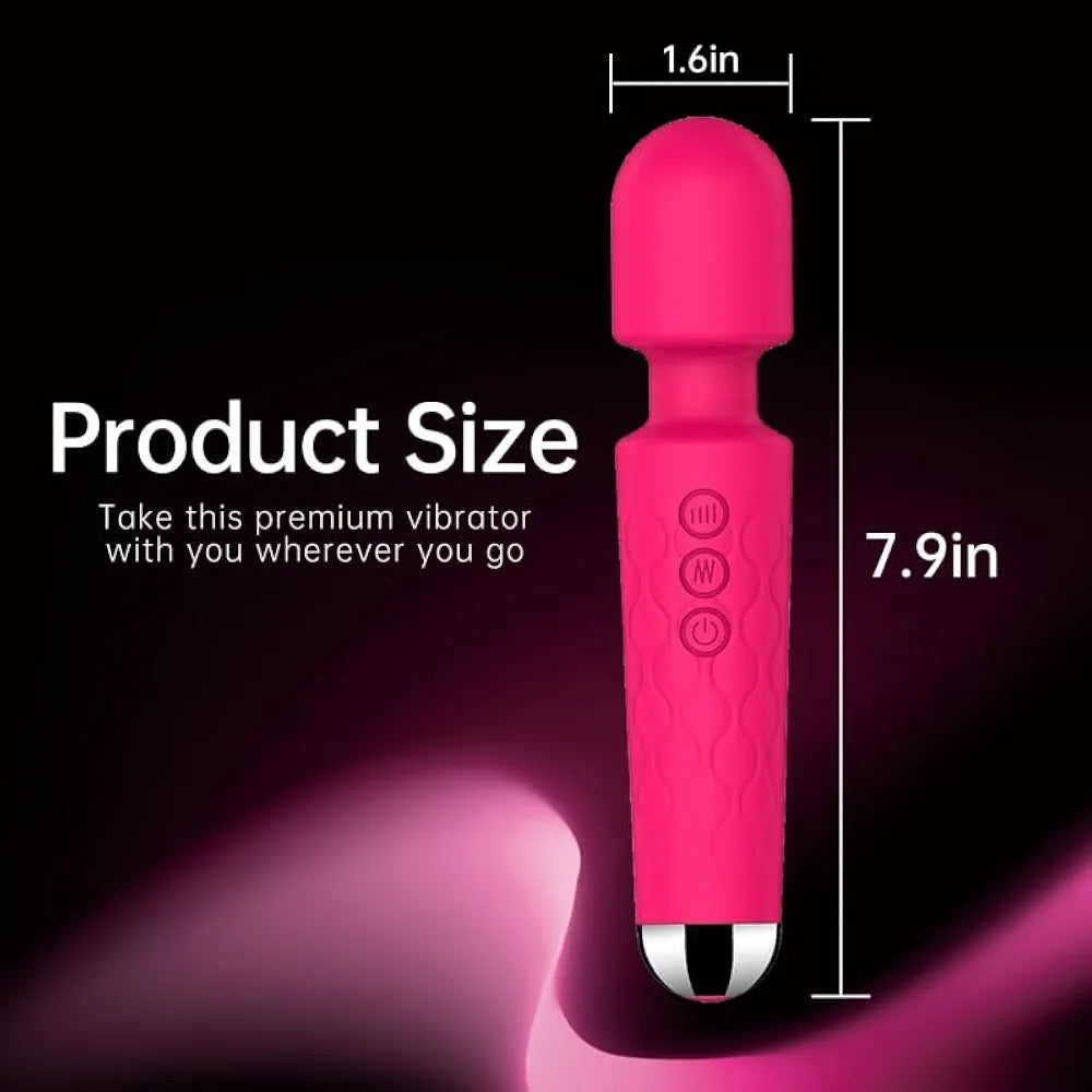 Premium Rechargeable Wand Massager with 160 Vibration Modes for Targeted Clitoral and G-Spot Stimulation