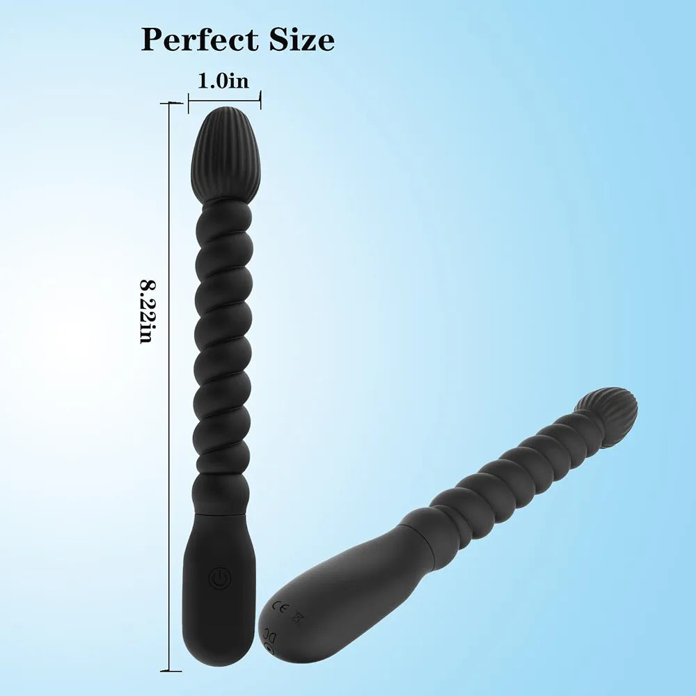 Silicone Vibrating Anal Beads and Plug Set for Beginners