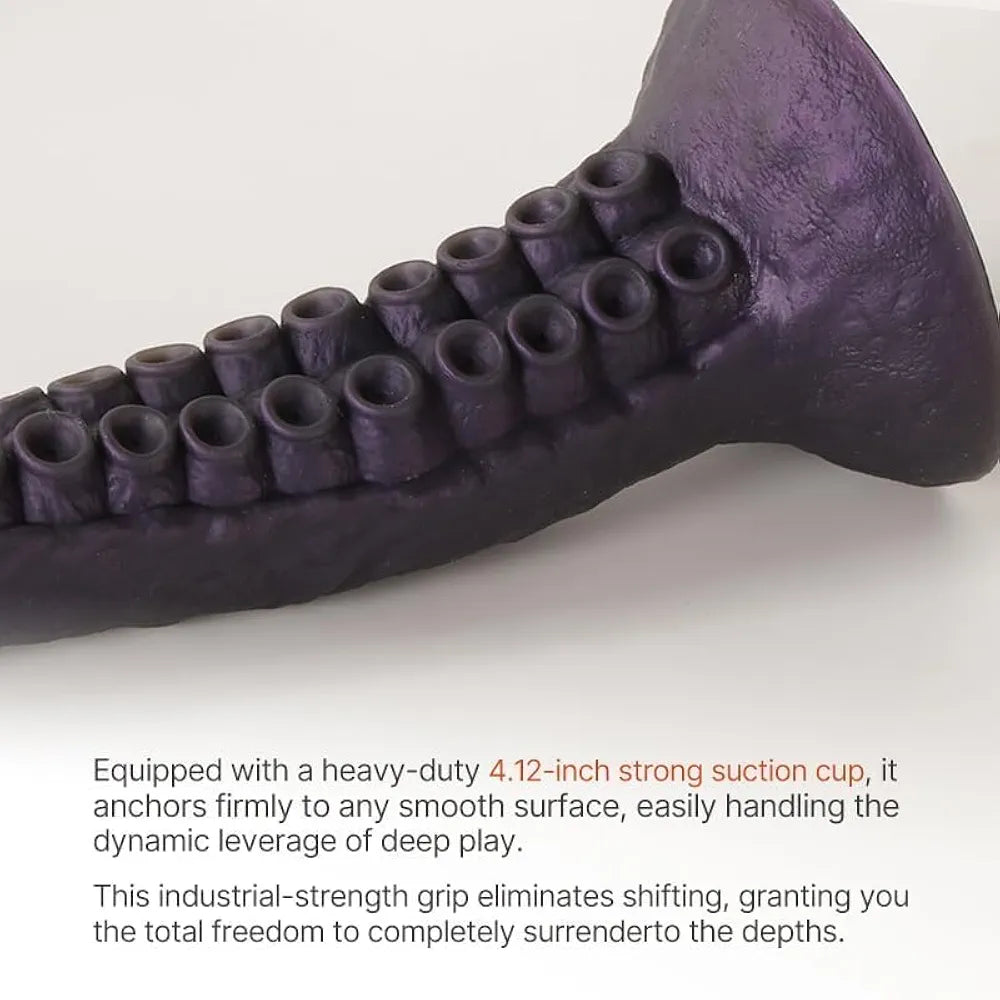20-Inch Monster Tentacle Dildo with Suction Cup - Non-Porous Silicone Fantasy Anal Toy
