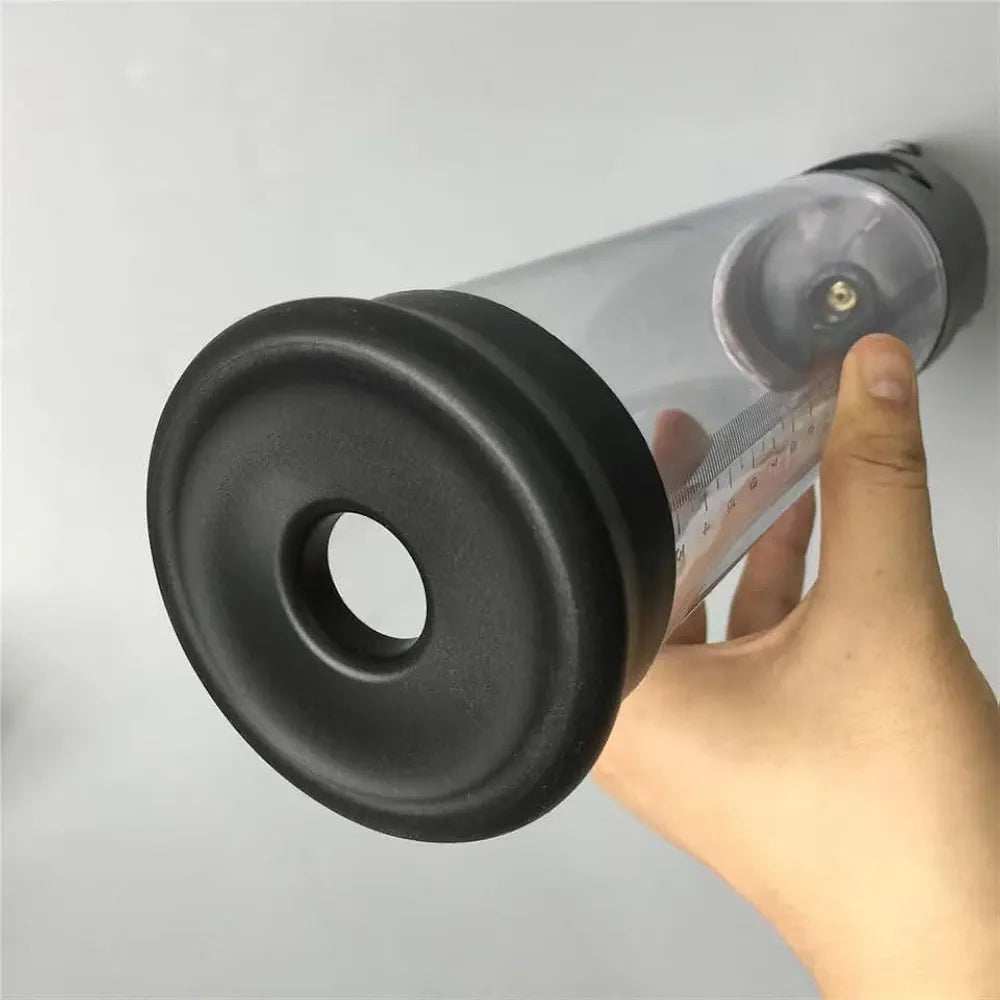 Advanced Male Penis Vacuum Pump with 4 Interchangeable Silicone Sleeves and Air Pressure Control