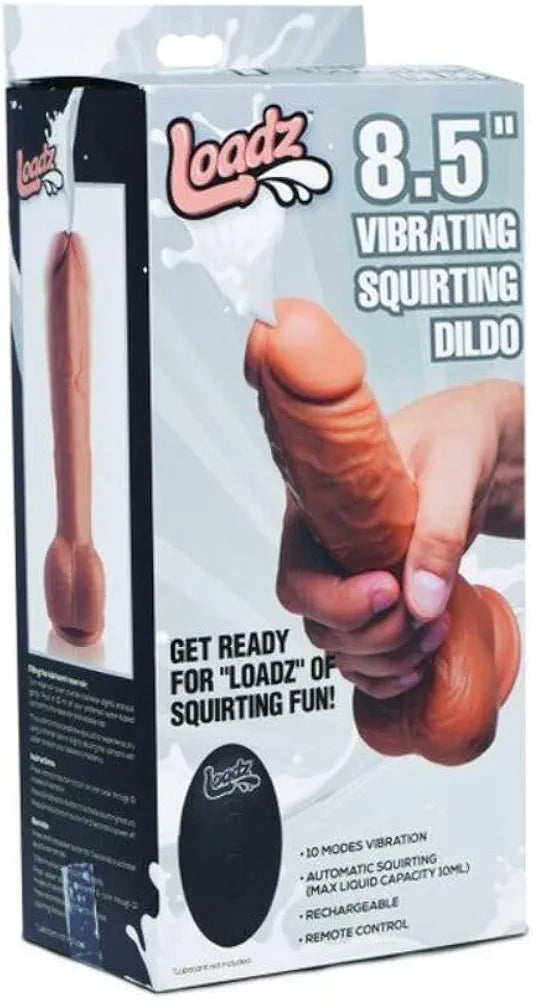 Remote-Controlled 8.5-Inch Vibrating and Squirting Pleasure Toy