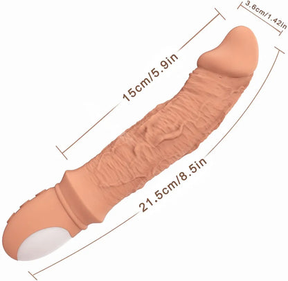 9-Mode Heated Clitoral & G-Spot Finger Vibrator for Couples