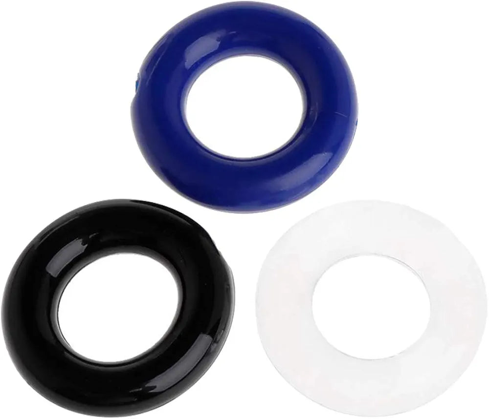 10-Piece Waterproof Silicone Penis Ring Set for Enhanced Performance and Delay