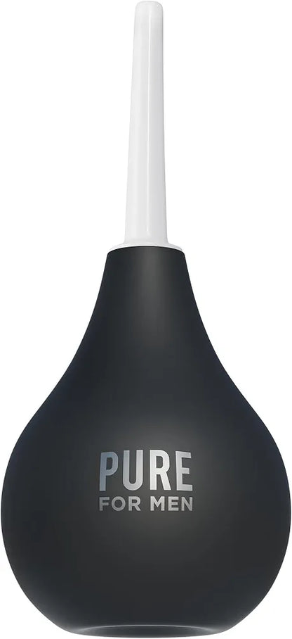 Pure for Men Bum Bulb: 3 oz Reusable Anal Douche and Enema Kit with Detachable Tip