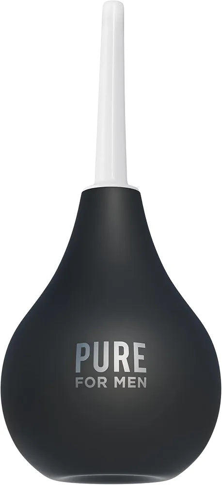Pure for Men Bum Bulb: 3 oz Reusable Anal Douche and Enema Kit with Detachable Tip