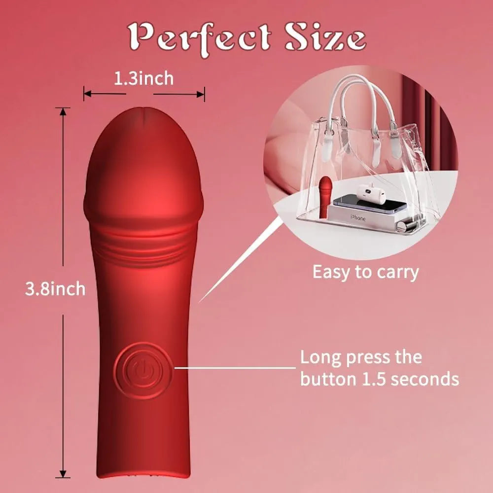10-Mode Heated Finger Vibrator for Clitoral and Nipple Stimulation