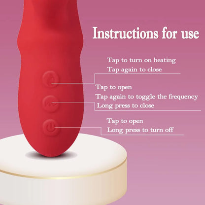 Rechargeable G-Spot & Clitoral Vibrator with Heating and 12 Vibration Modes