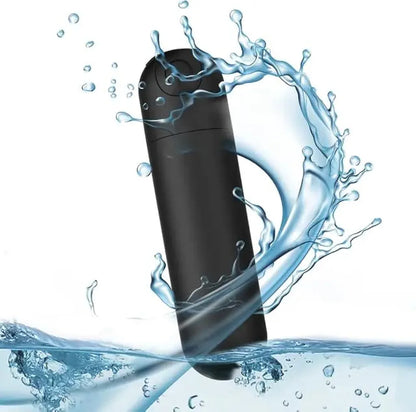Silicone Rechargeable Mini Bullet Vibrator - 10-Mode Waterproof Personal Massager