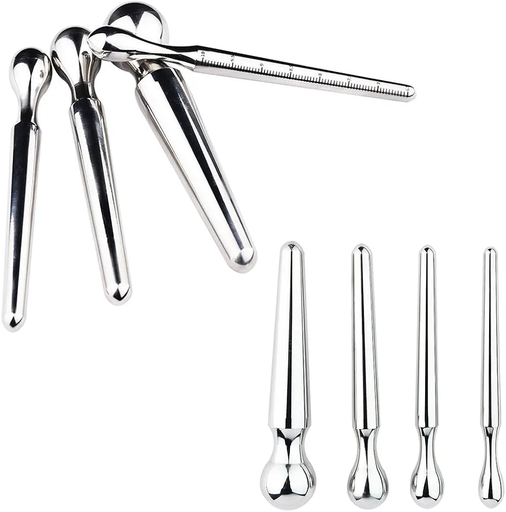 Heuceo 12.5CM Stainless Steel Graduated Urethral Dilator and Prostate Stimulator for Men