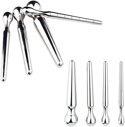 Heuceo 12.5CM Stainless Steel Graduated Urethral Dilator and Prostate Stimulator for Men