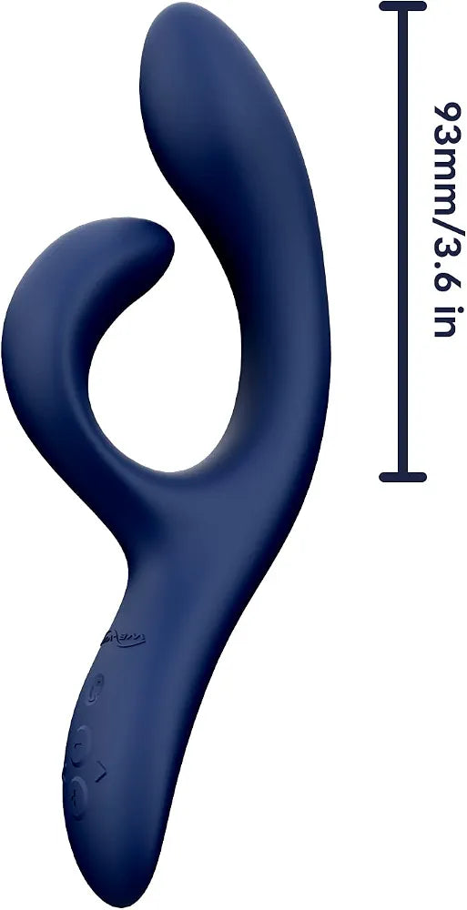 We-Vibe Nova 2 Dual Rabbit Vibrator: App-Controlled G-Spot & Clitoral Stimulator with 10 Vibration Modes - Blue