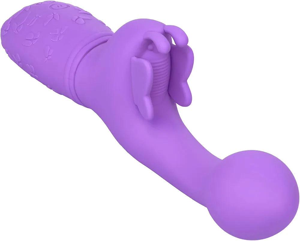 CalExotics Butterfly Kiss Rechargeable Vibrator - Purple