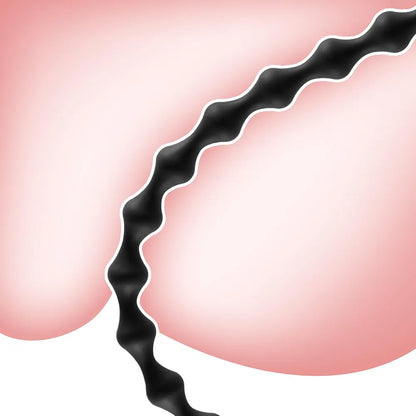 15-Ball Silicone Anal Bead Chain - 22.8 Inch Flexible Prostate and Anal Massager