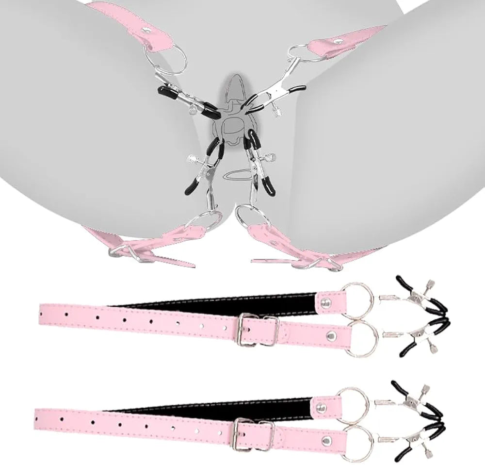 Adjustable Stainless Steel Spreader Bar with Adjustable Clamps for Couples