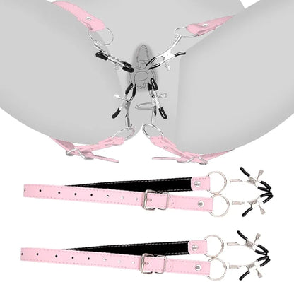 Adjustable Stainless Steel Spreader Bar with Adjustable Clamps for Couples