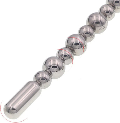 Stainless Steel Urethral Plug and Penis Ring Set for Male Electroshock Stimulation
