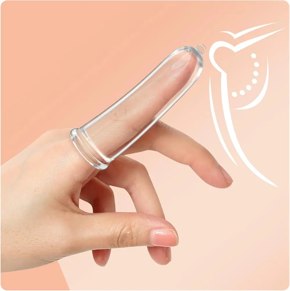 2-Piece Silicone Finger Cots for Intimate Stimulation and Sensual Play