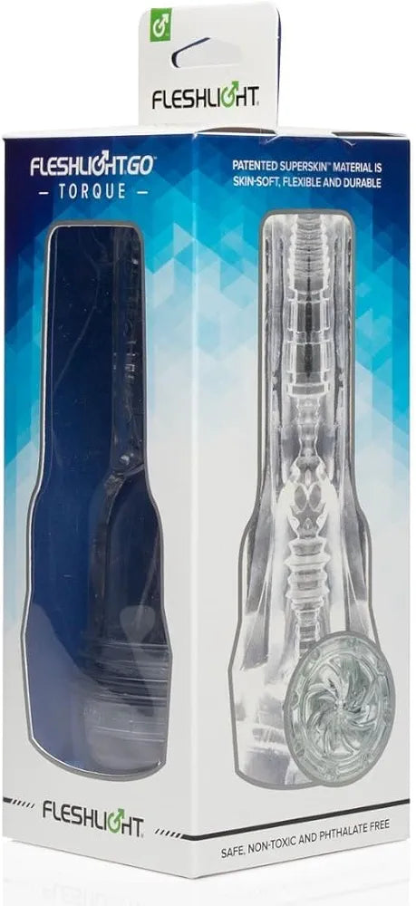 Fleshlight Go Torque - Clear Male Masturbator and Sex Toy
