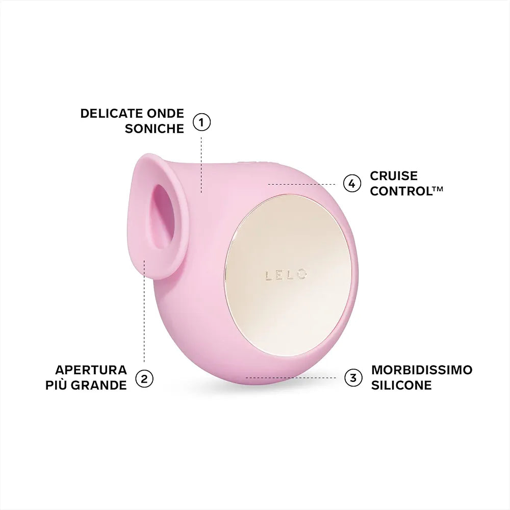 LELO SILA Cruise Sonic Clitoral Suction Stimulator - 8 Vibration Modes, Waterproof Pink