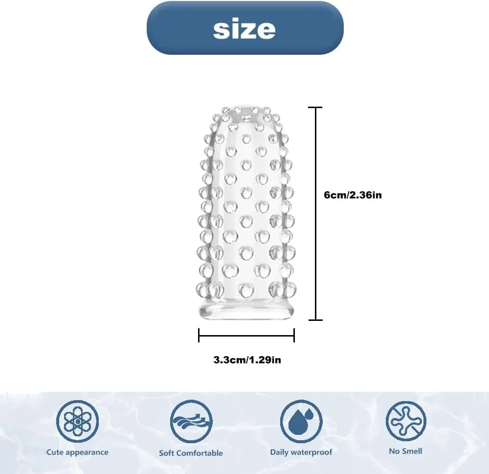Silicone Finger Sleeve G-Spot and Clitoral Stimulator for Couples