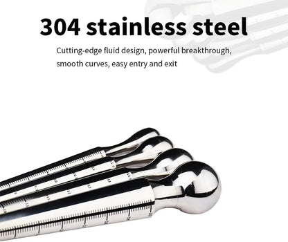 Heuceo 12.5CM Stainless Steel Graduated Urethral Dilator and Prostate Stimulator for Men