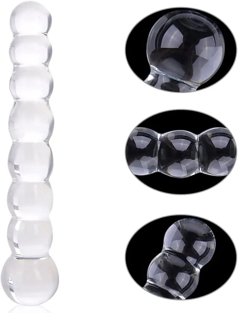 Premium Borosilicate Glass G-Spot Pleasure Wand for Couples