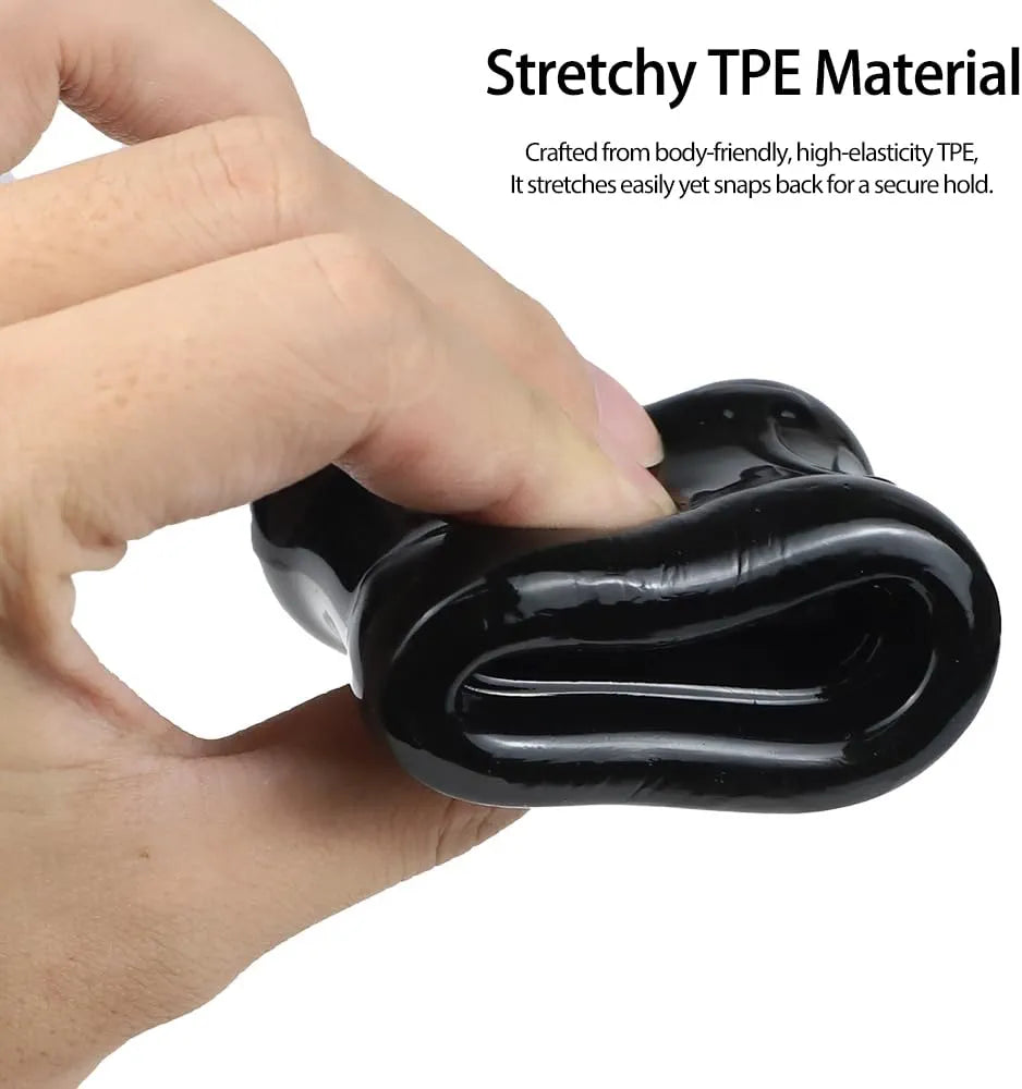 Premium Silicone Scrotal Stretcher and Penis Ring for Enhanced Erection and Stamina