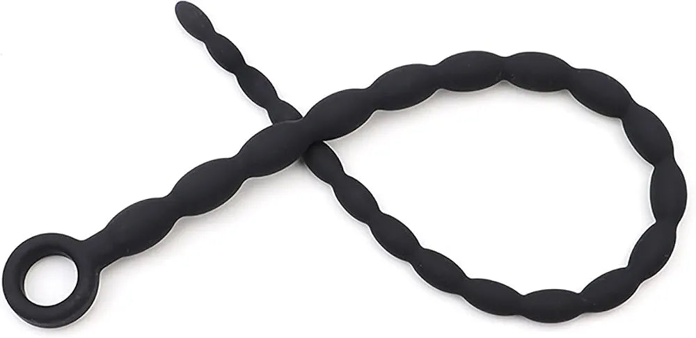 Extra Long Silicone Beaded Urethral Sounding Rod for Men