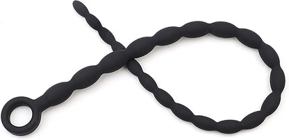 Extra Long Silicone Beaded Urethral Sounding Rod for Men