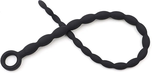 Extra Long Silicone Beaded Urethral Sounding Rod for Men