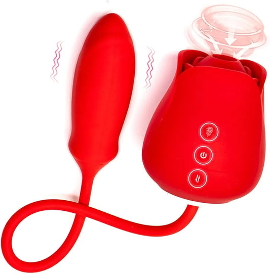 10-Mode Rose Suction & Vibration Stimulator for Couples