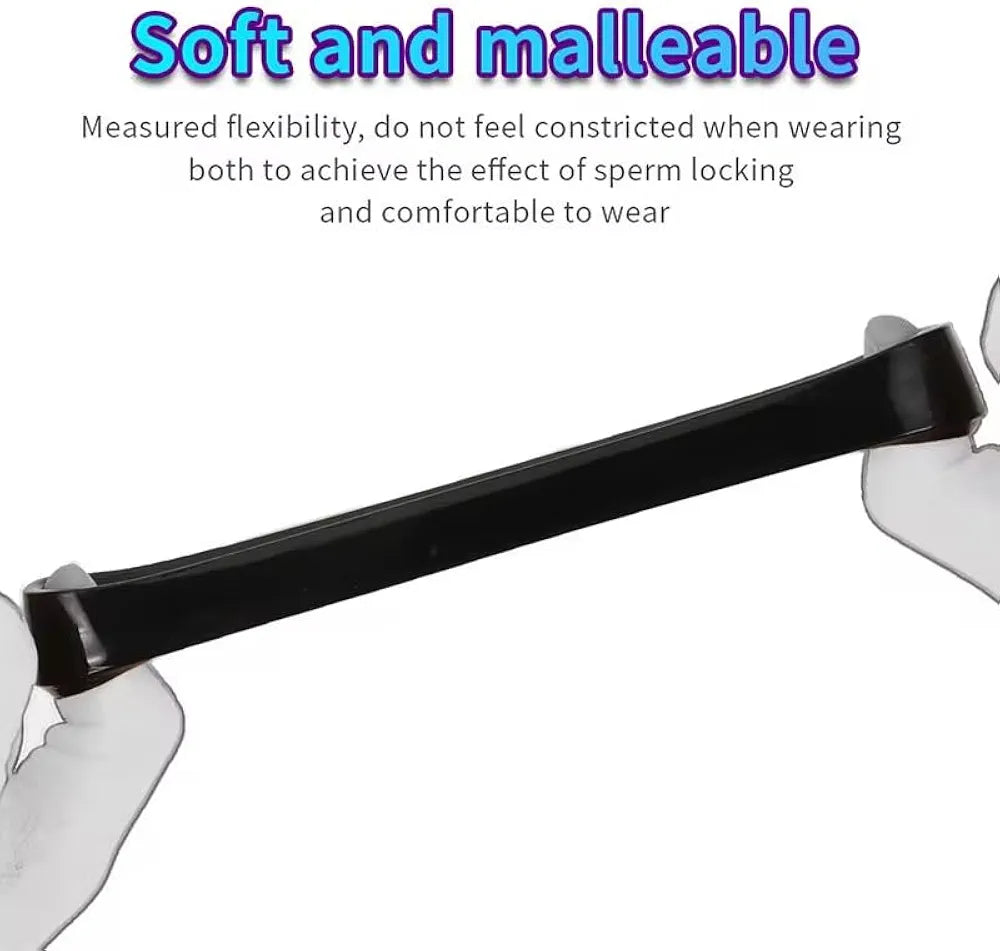 Premium Silicone Penis Ring Set - 3-Piece Stretchy Reusable Performance Enhancers