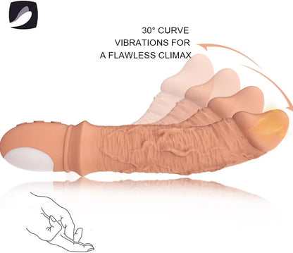 9-Mode Heated Clitoral & G-Spot Finger Vibrator for Couples
