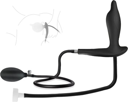 Inflatable Anal Cleaning and Expansion Device for Beginners and Advanced Users, Black